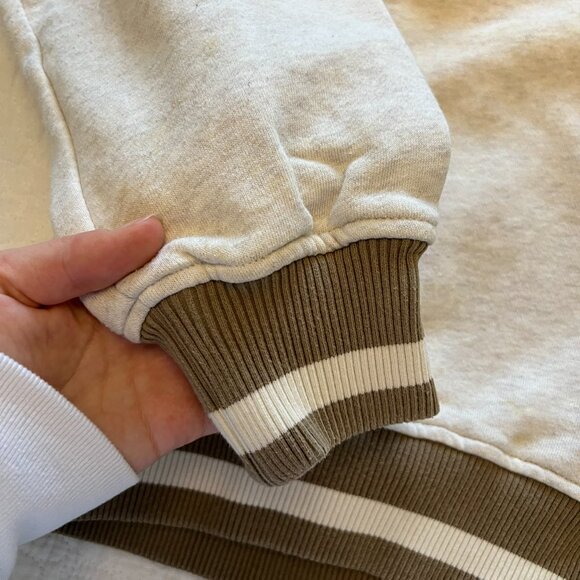 Roots Cabin Crewneck Sweatshirt Heathered Oatmeal - Picture 7 of 9